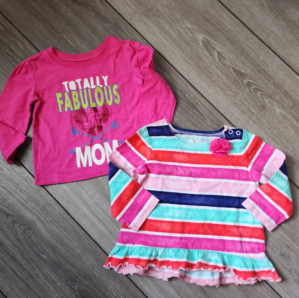 Baby girl longsleeve tees